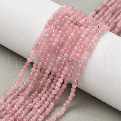 Natural Rose Quartz Beads Strands G-C201-B05-3mm-1
