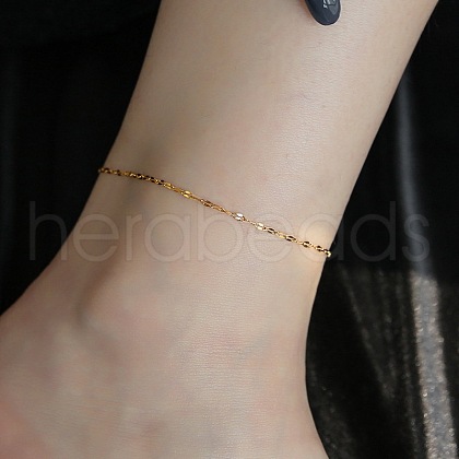 Stainless Steel Alloy Charm Anklets WG33B59-15-1