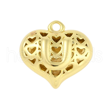 Hollow Brass Pendants for Valentine's Day KK-M289-03U-G-1