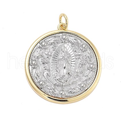 Brass Pendants KK-Q006-25G-1