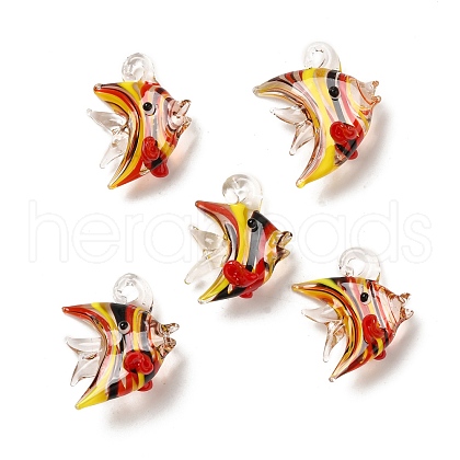 Handmade Lampwork Pendants LAMP-G162-01A-1
