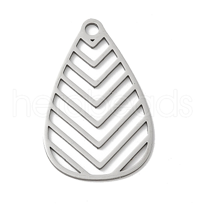304 Stainless Steel Pendants STAS-S155-01P-07-1