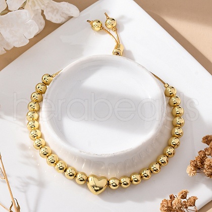 Rack Plating Brass Slider Bracelets BJEW-C036-01A-G-1