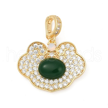 Glass Pendants KK-P302-06G-1