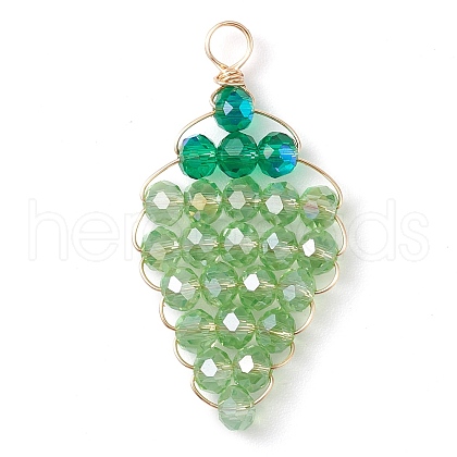 Glass Pendants PALLOY-JF03004-1