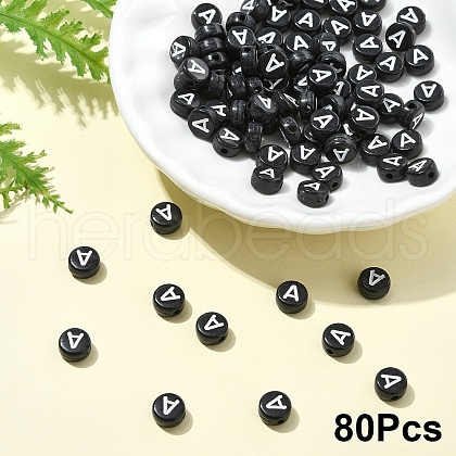 Opaque Acrylic Horizontal Hole Beads SACR-YW0001-70A-1