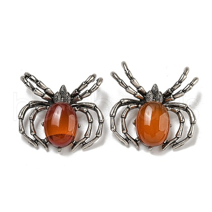 Dyed & Heated Natural Carnelian Pendants G-G147-05AS-06-1