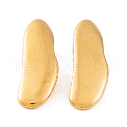Ion Plating(IP) 304 Stainless Steel Stud Earrings for Women EJEW-L272-025G-1