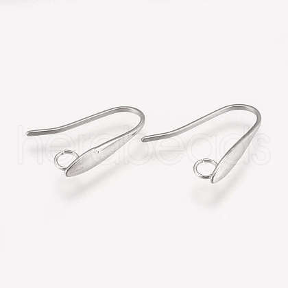 304 Stainless Steel Earring Hooks X-STAS-K182-24P-1