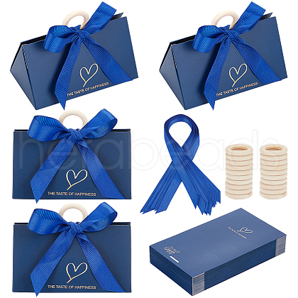 Handbag Shape Candy Packaging Box CON-WH0086-039C-1