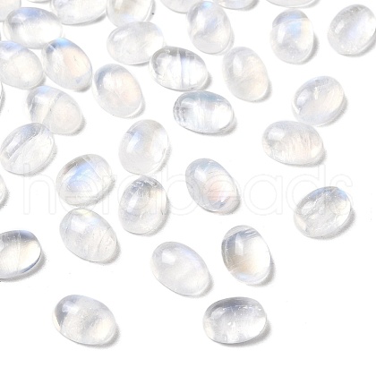 Natural Grade AA Rainbow Moonstone Cabochons G-L616-02A-1