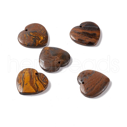 Natural Tiger Iron Pendants G-B030-01B-1