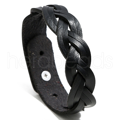 Imitation Leather Braided Cord Bracelets PW-WG88911-05-1