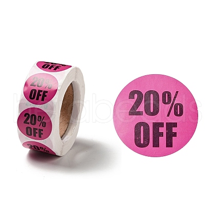20% Off Discount Round Dot Roll Stickers DIY-D078-02-1