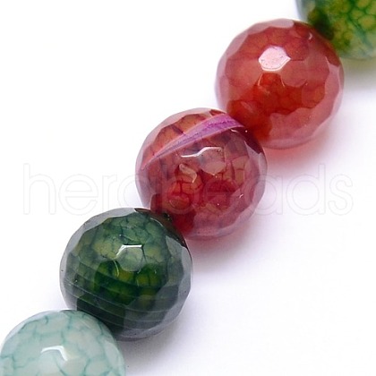 Natural Agate Round Beads Strand G-L085-10mm-01-1