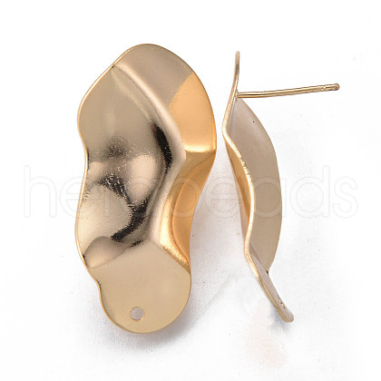 Brass Stud Earrings Findings KK-R116-019-NF-1