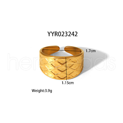 Stainless Steel Cuff Rings Fashion Jewelry for Women LV3247-4-1