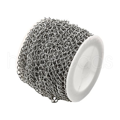 Tarnish Resistant 304 Stainless Steel Curb Chains CHS-S007-001-1