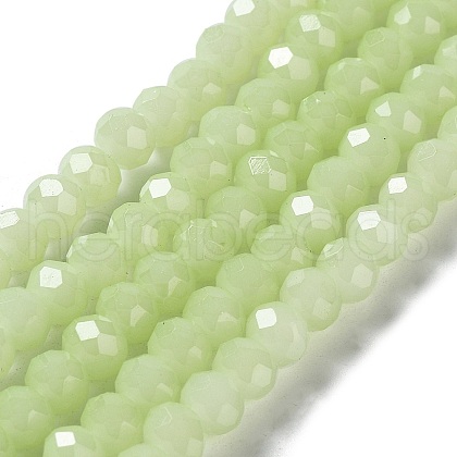 Baking Painted Imitation Jade Glass Bead Strands DGLA-A034-J10mm-A21-1