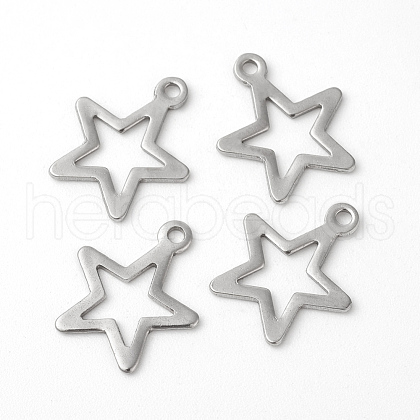 Tarnish Resistant 304 Stainless Steel Pendants STAS-F192-027P-1