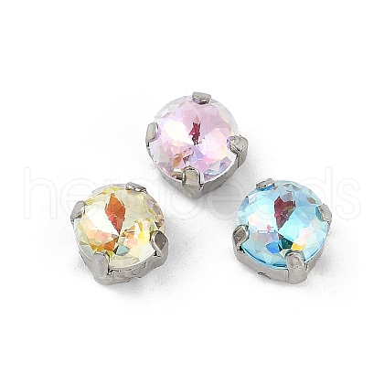 Brass Glass Rhinestone Sew on Rhinestones RGLA-U001-01P-02-1