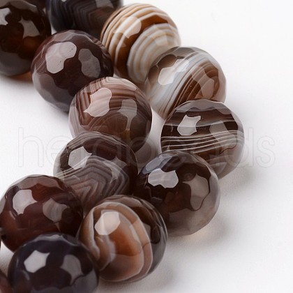 Natural Botswana Agate Bead Strands G-J376-08-10mm-1