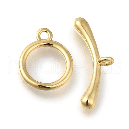 Brass Toggle Clasps KK-H480-02G-1