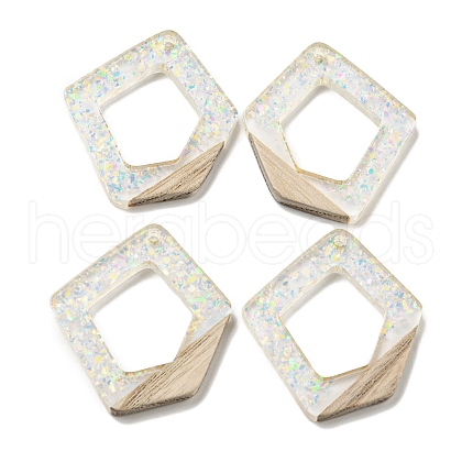 Wooden Pendants FIND-B042-10B-1