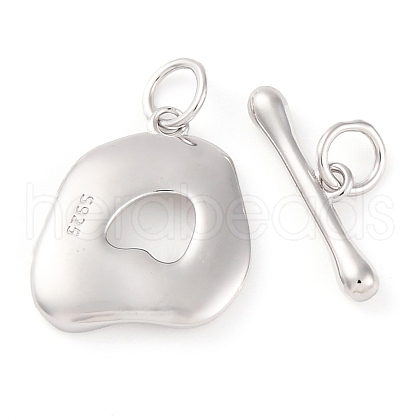 925 Sterling Silver Toggle Clasps STER-U005-08P-1