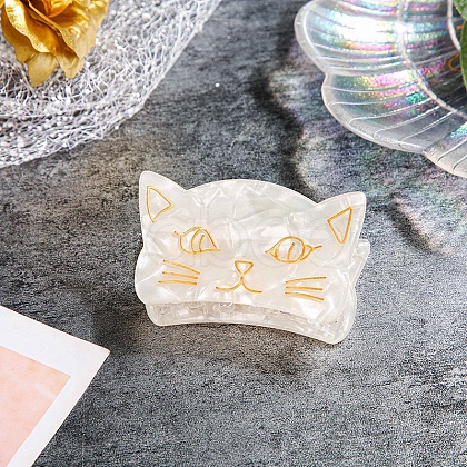 Cat Shape Acrylic Claw Hair Clips PW-WG41489-05-1