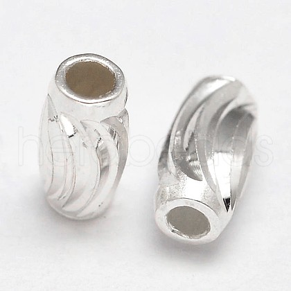 Fancy Cut Oval 925 Sterling Silver Beads STER-F012-16B-1