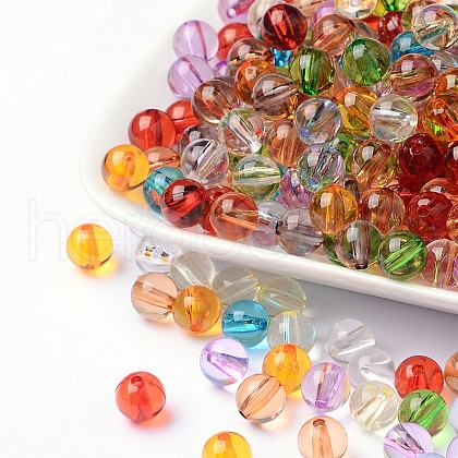 Transparent Acrylic Beads PL572Y-1