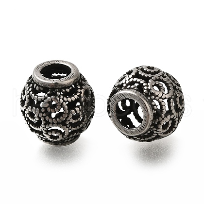 304 Stainless Steel European Beads STAS-D191-09F-AS-1