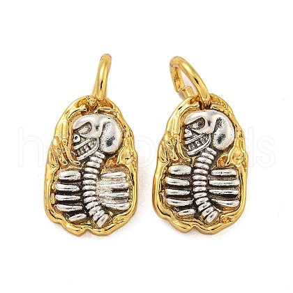 Long-Lasting Plated Brass Pendants KK-K387-06A-G-1