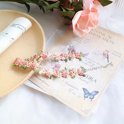 Flower Lace Embroidery Choker Necklaces FS-WG2FA5A-02-1