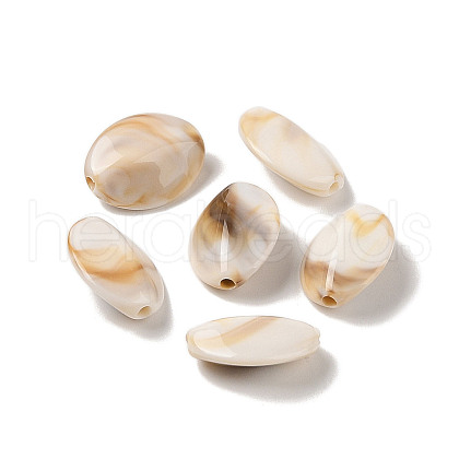 Two Tone Opaque Acrylic Beads MACR-M044-11-1
