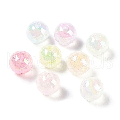 UV Plating Opaque Acrylic Beads MACR-K361-01-1