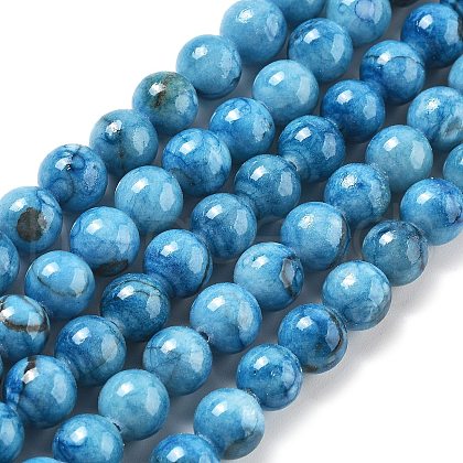 Natural Persian Jade Beads Strands G-A255-A02-02F-1