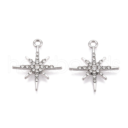 Rack Plating Alloy Pendants FIND-N005-33P-1