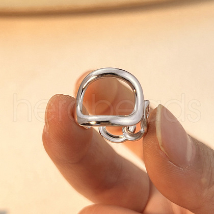 Hollow 304 Stainless Steel Cuff Rings RJEW-S626-07P-1