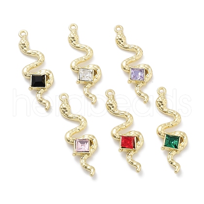 Rack Plating Alloy Rhinestone Pendants PALLOY-F311-22G-1