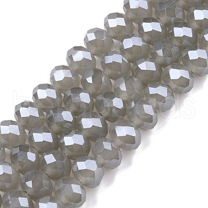 Electroplate Glass Beads Strands EGLA-A044-J8mm-A10-1