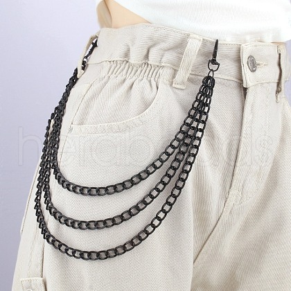 Alloy Curb Chain Multilayer Waist Beads FS-WGFC860-02-1