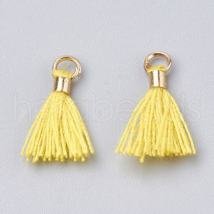 Polycotton(Polyester Cotton) Tassel Pendant Decorations FIND-S275-29G-1