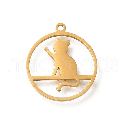 304 Stainless Steel Pendants STAS-S144-04D-1