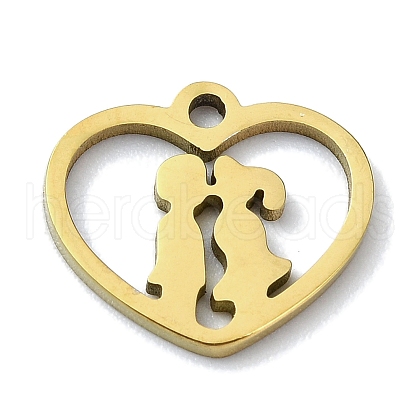 304 Stainless Steel Charms STAS-C097-38C-G-1