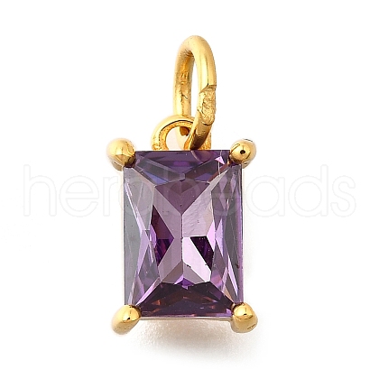 925 Sterling Silver Pave Clear Cubic Zirconia Charms STER-V001-02G-06-1
