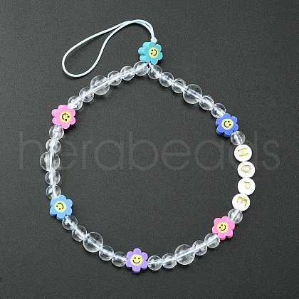Polymer Clay Heishi Beaded Mobile Straps HJEW-WH0011-44-1