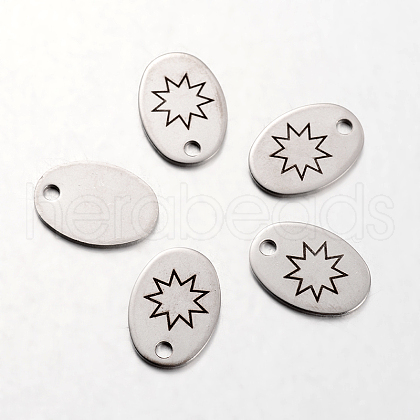 Non-Tarnish Spray Painted Stainless Steel Pendants STAS-I048-I09-1