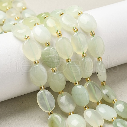 Natural New Jade Beads Strands G-H005-A12-02-1